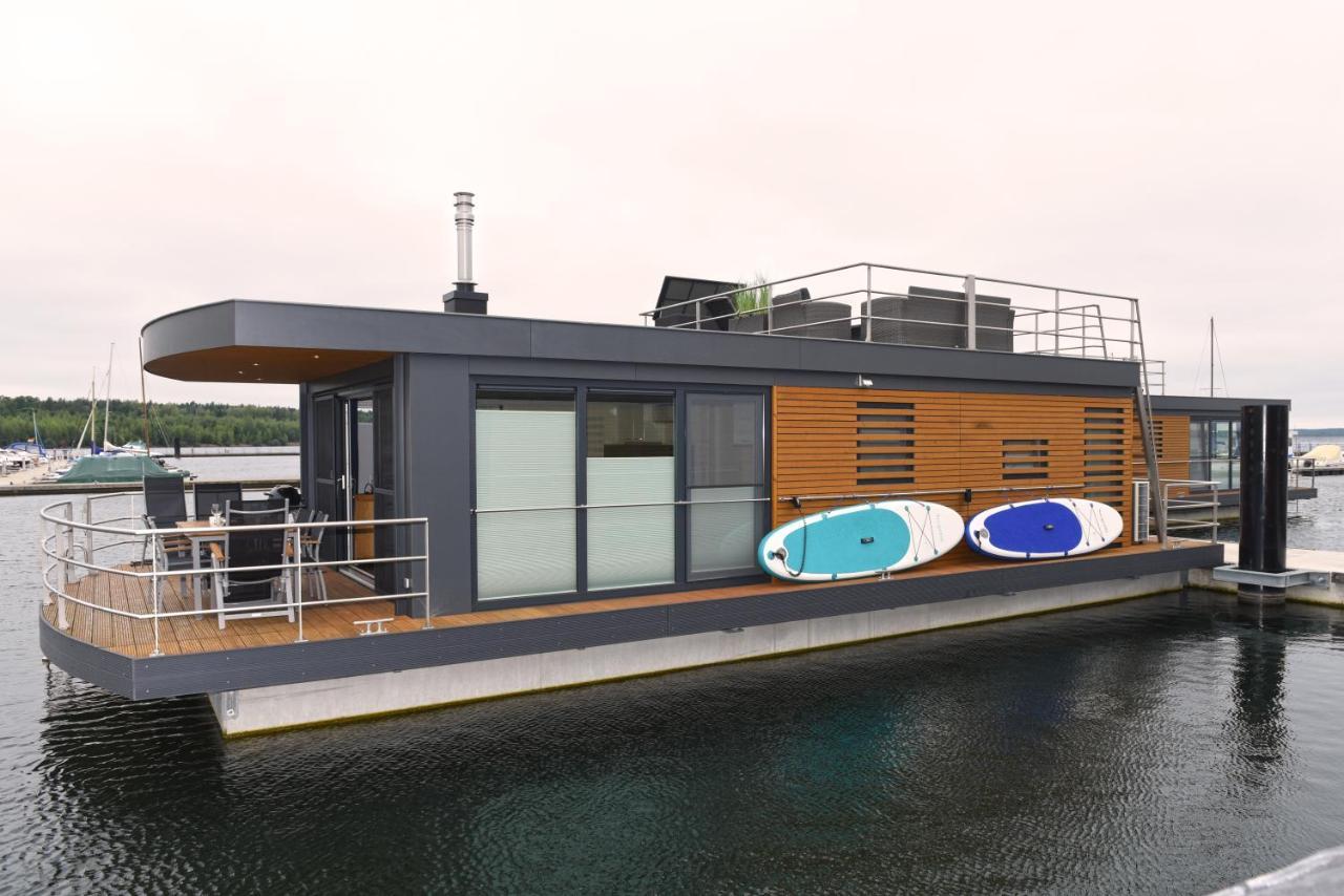 Hausboote Am Baerwalder See Traumhaus-Mieten Klitten 外观 照片